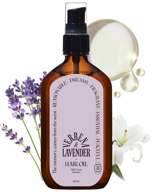 ODID Milk Protein Intensive Hair Oil bottle showcases nourishing formula for sleek shine.