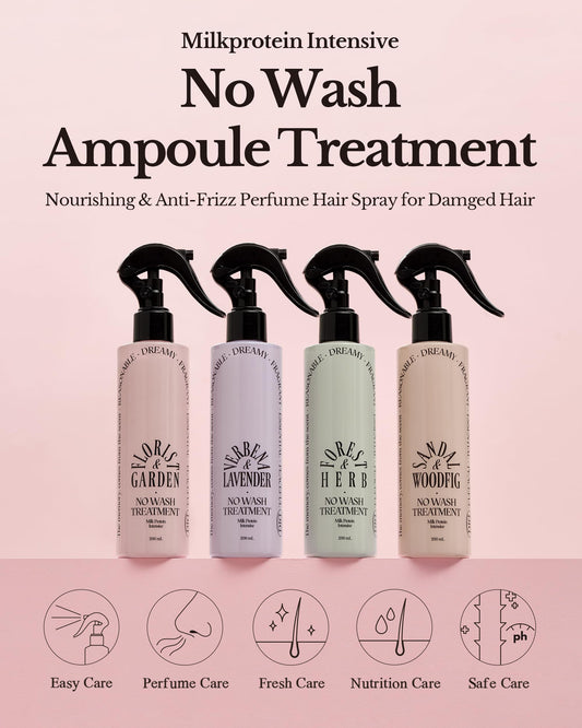 ODID no-wash spray bottle demonstrating easy mist application for frizz control