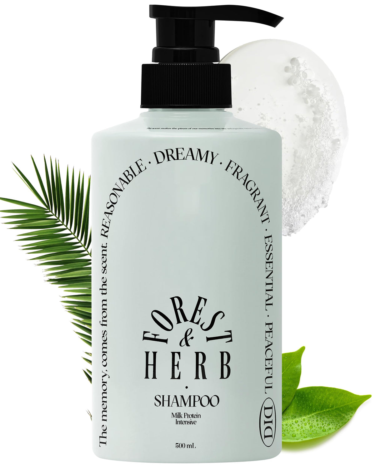 ODID Milk Protein Intensive Shampoo bottle with forest herb scent for daily refresh.