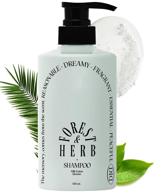 ODID Milk Protein Intensive Shampoo bottle with forest herb scent for daily refresh.