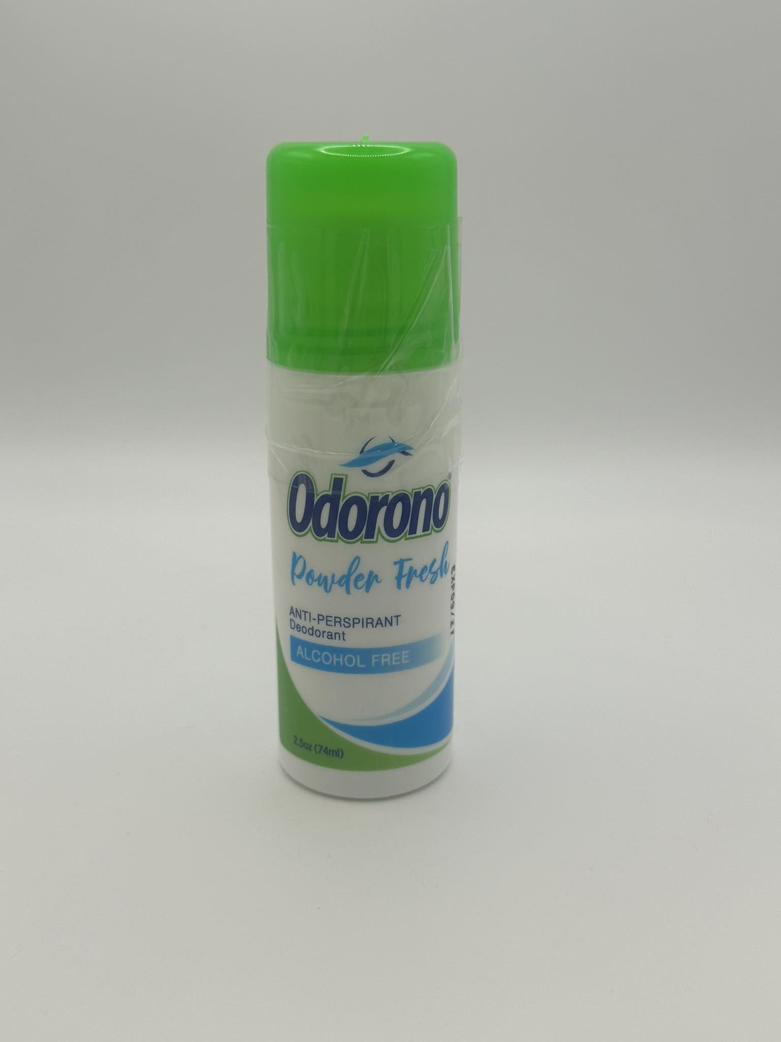 ODORONO deodorant powder bottle with fresh fragrance for daily wear