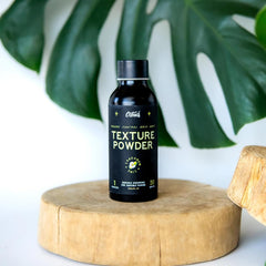 Scent detail of labdanum and lime enhances styling routine.