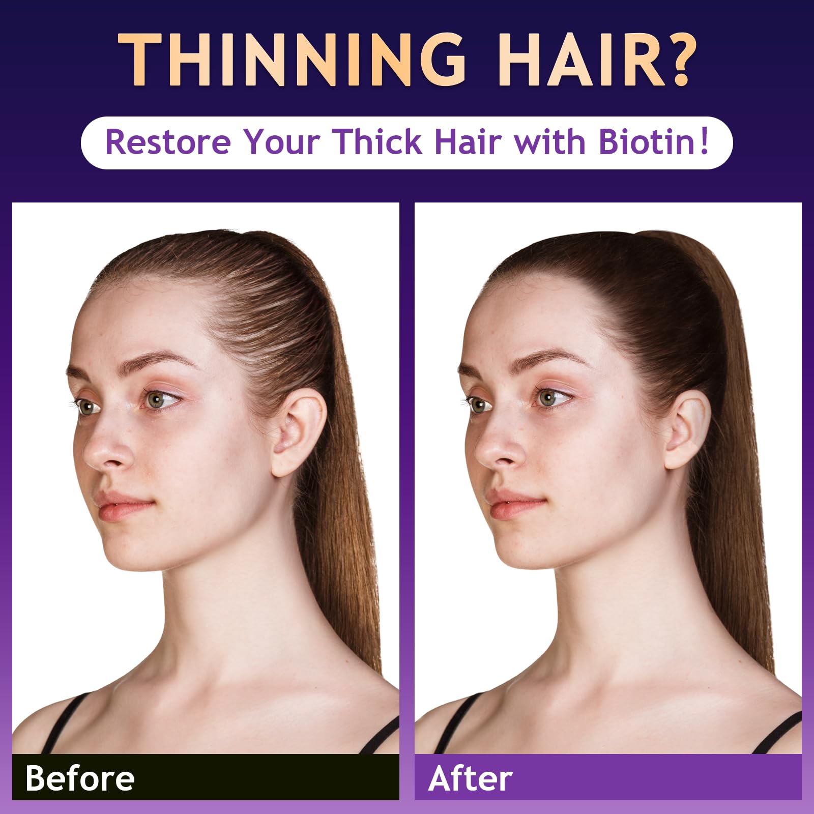 Oely Biotin Hair Growth Shampoo pour shows smooth distribution.