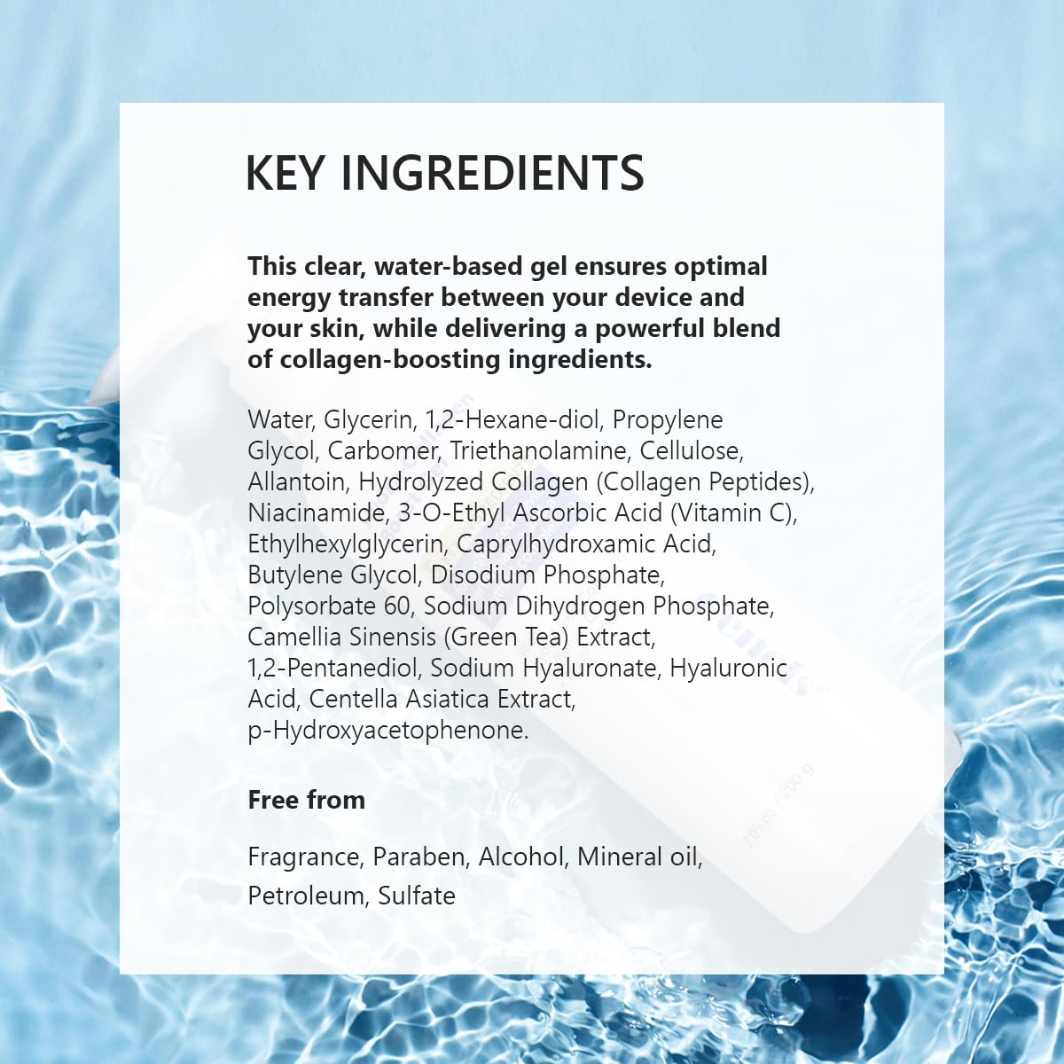 Oeneis Hydro-Collagen Boost Gel 7.05 oz jar ready for daily use.