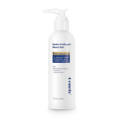 Oeneis Hydro-Collagen Boost Gel bottle shows fragrance-free formula for sensitive skin.