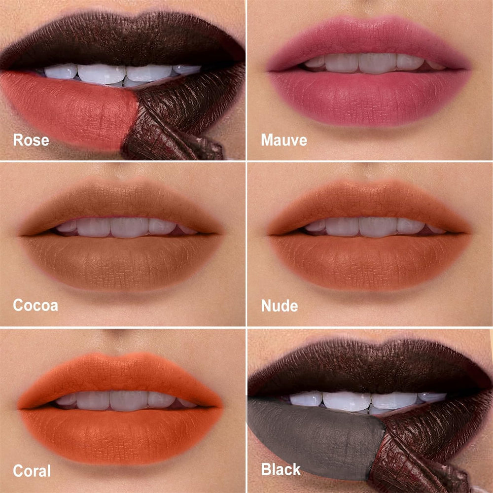 OETUIOW Lip Stain Peel Off film-forming layer on lips provides long-lasting color.