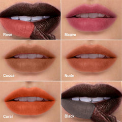 OETUIOW Lip Stain Peel Off film-forming layer on lips provides long-lasting color.