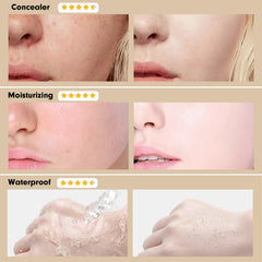 OETUIOW Moisturizing CC cream provides a natural, non-greasy glow.