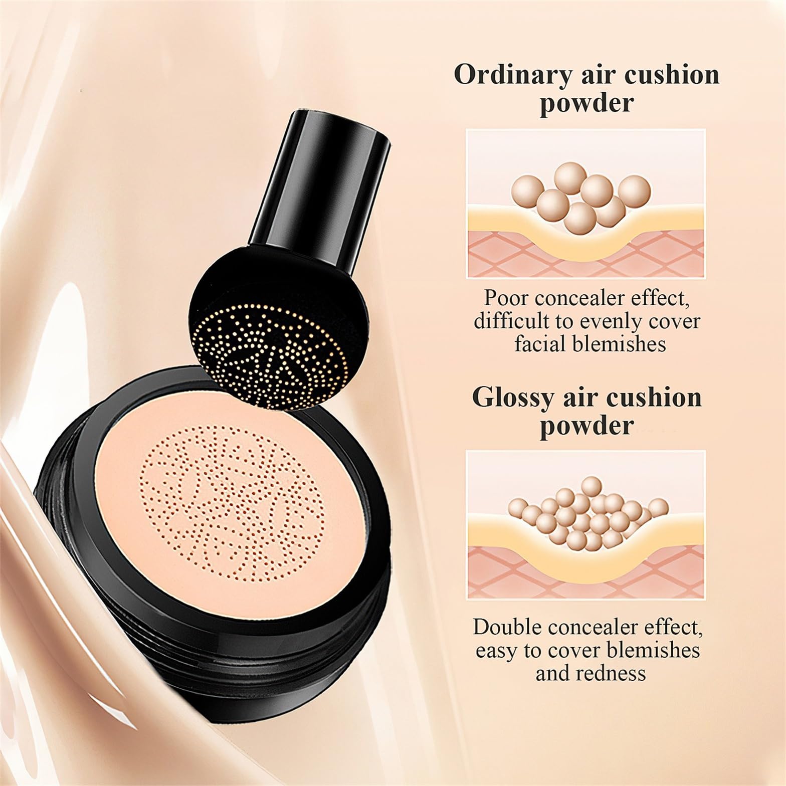 OETUIOW nude shade provides natural finish on diverse skin tones.