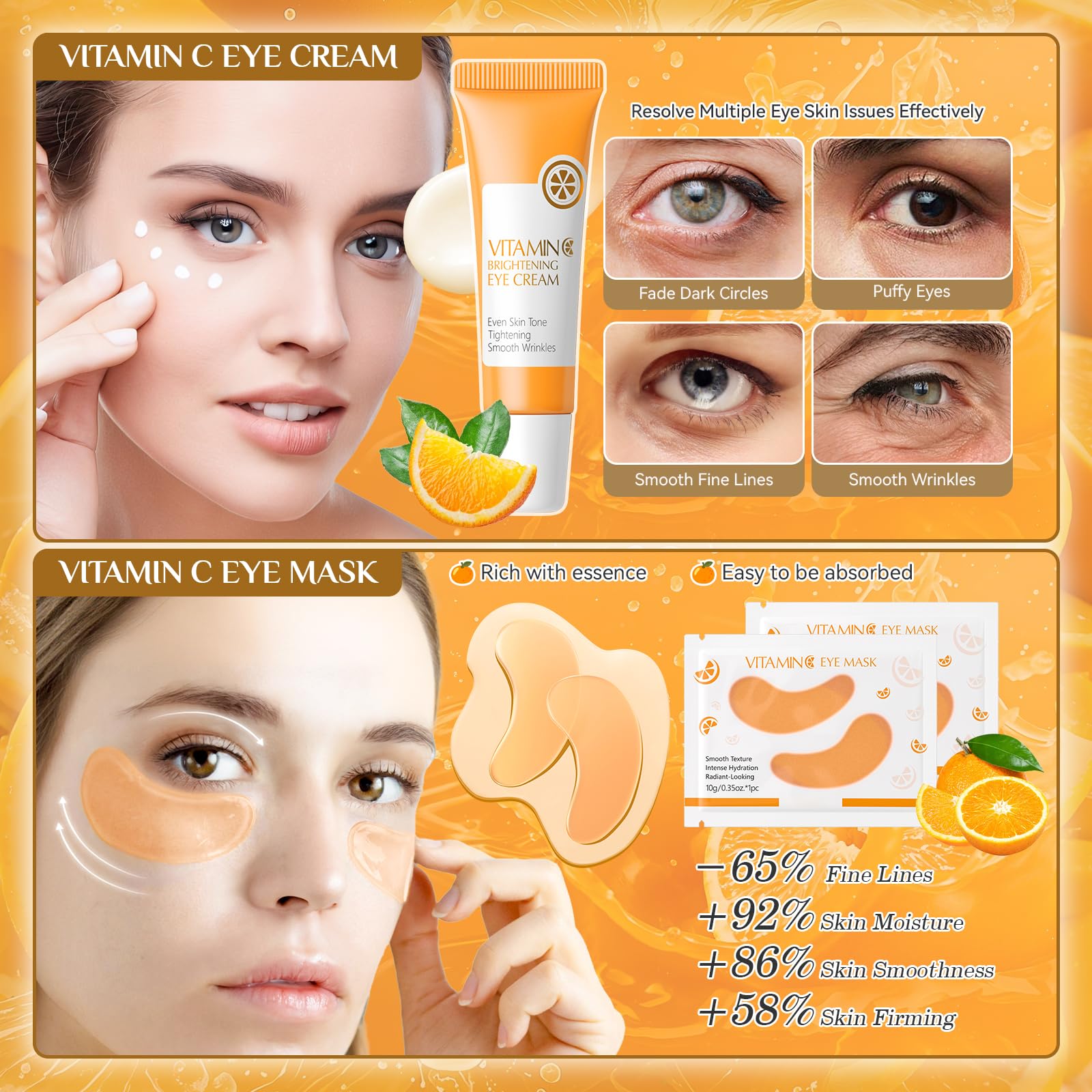 Ofanyia eye-cream tube reduces puffiness on delicate eye area