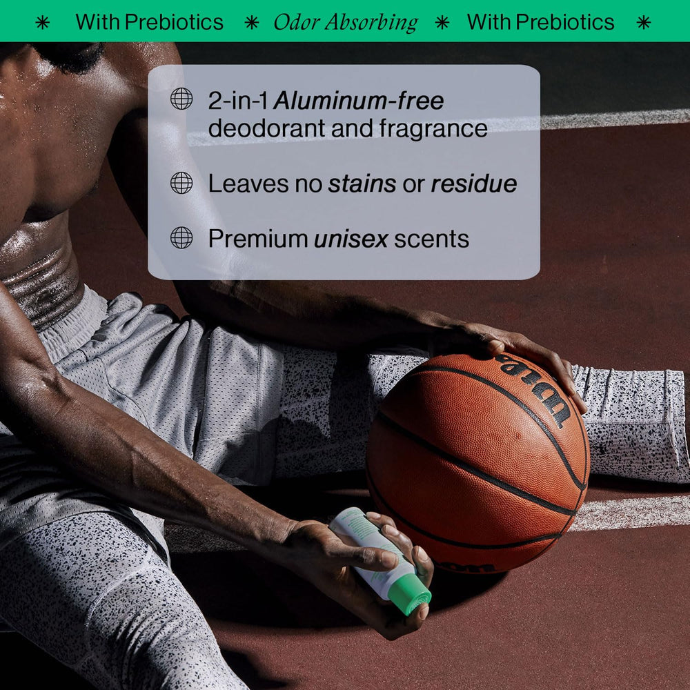 OffCourt spray bottle in hand showing even coverage for daily use.