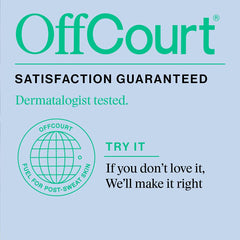 OffCourt fragrance bottle on vanity encourages everyday confidence.