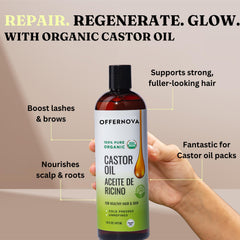 Offernova Castor Oil nourishes skin with satin-smooth texture