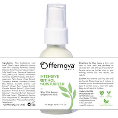 Offernova Intensive Retinol Moisturizer night routine hero for refreshed morning glow.