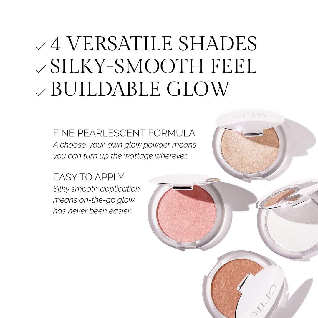 OFIR Pivot Powder Gold Rush crease-free finish hydrates skin.
