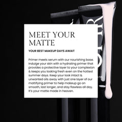 Ofir Skin Prep Matte Primer applied on cheek for smoothing effect.