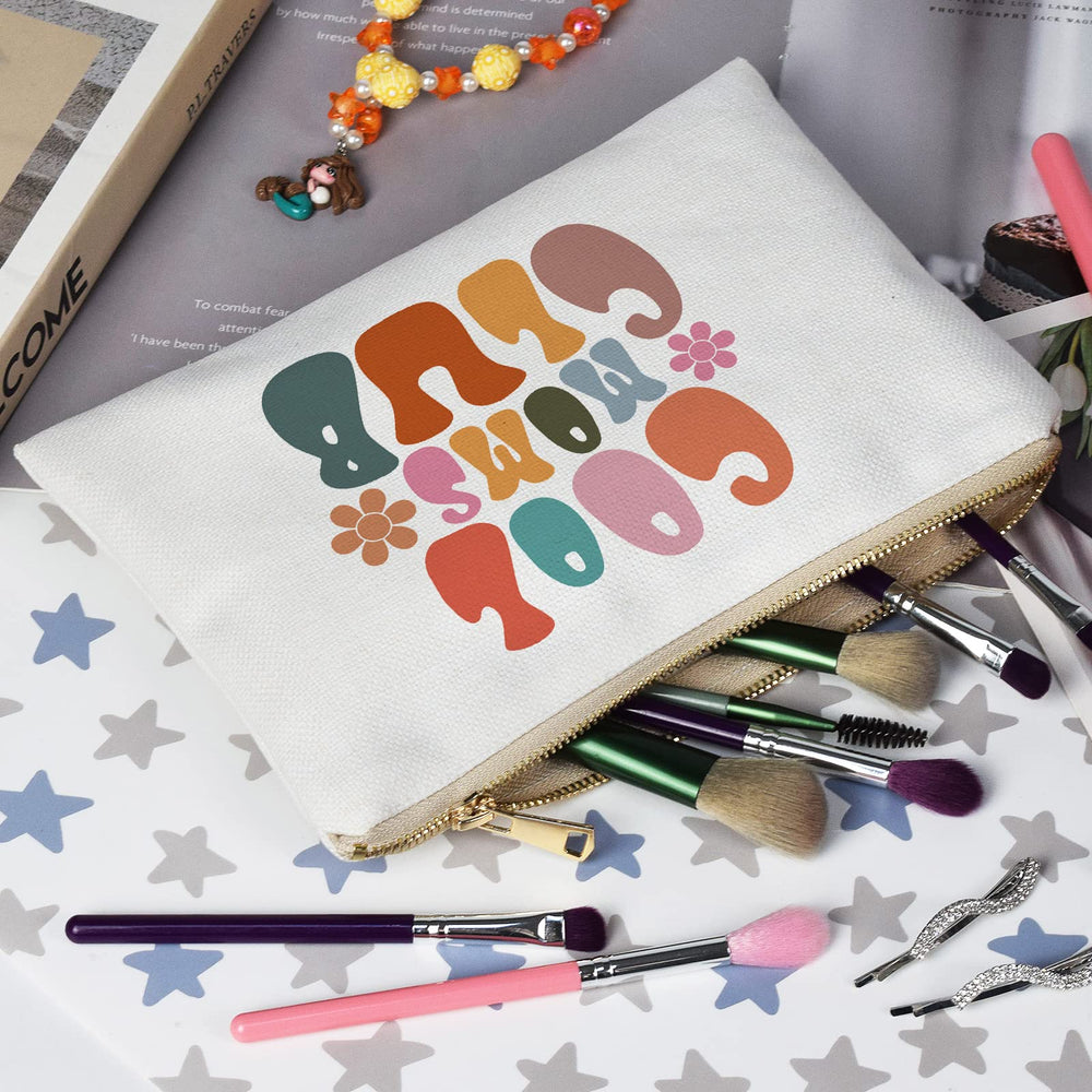 OflyDesigns multi-use bag stores cosmetics, stationery, or small items.