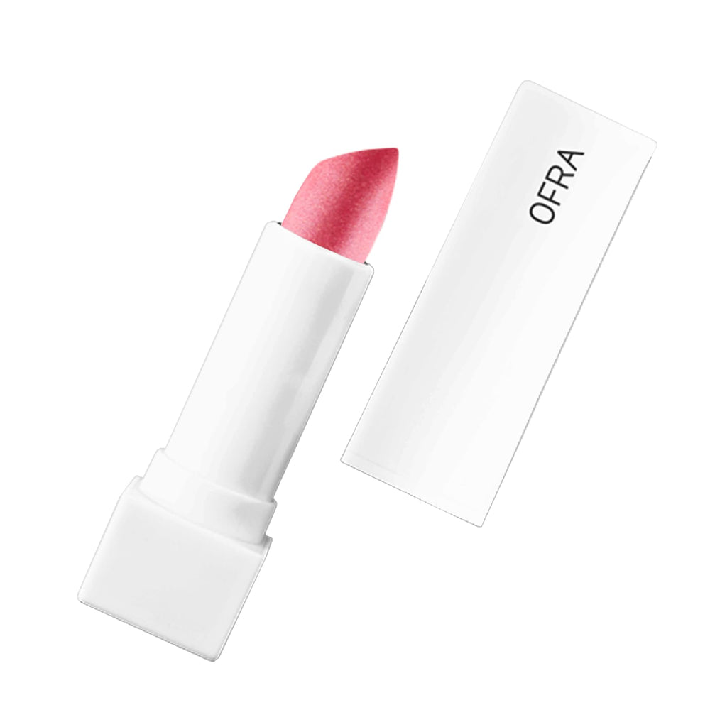 Ofra Pink Shimmer lipstick packaging signals premium quality for gifting or daily wear.