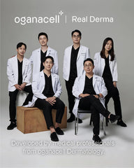 OGANACELL DERX heritage image reflecting dermatology backed skincare