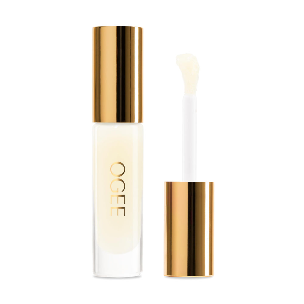 Ogee Beyond Clean Lip Gloss Daisy bottle delivering hydrating shine.