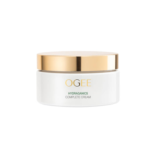 Ogee Complete Cream provides 24-hour hydration for face and body, supporting barrier health.
