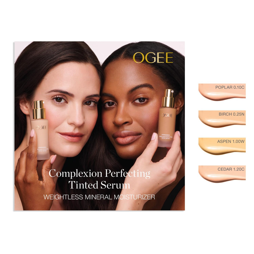 Ogee application demo shows seamless blending for mature skin