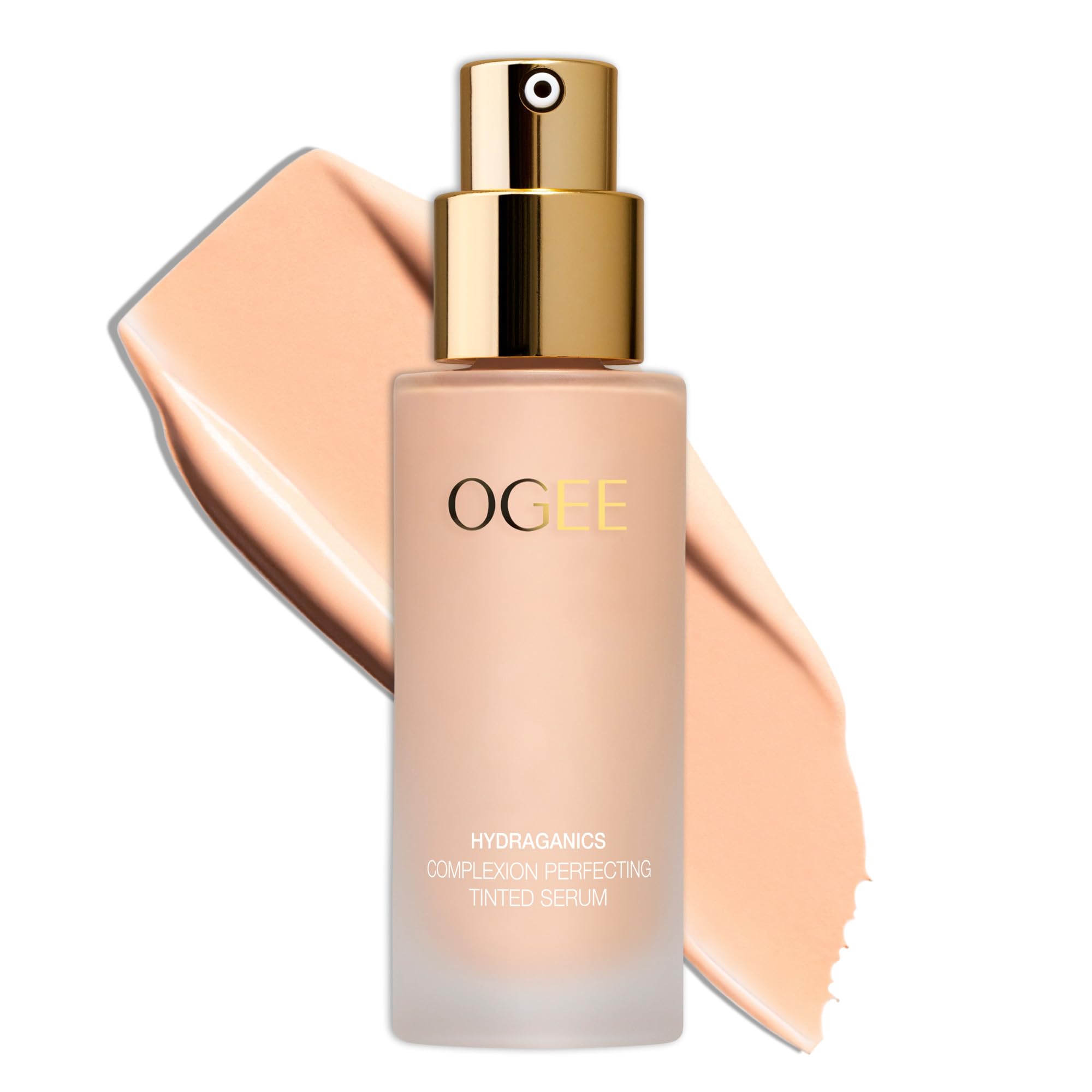 Ogee Cedar 1.20C foundation bottle shows fair pink-beige shade for natural glow