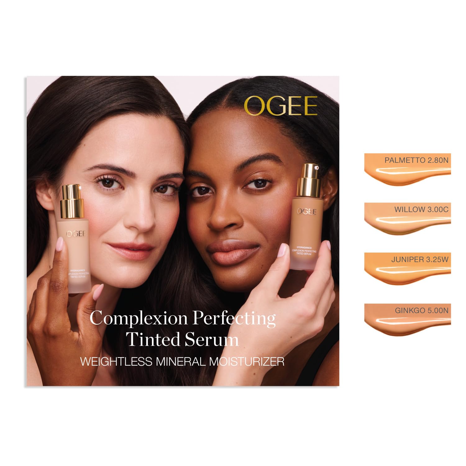 Ogee Daisy Flower extract balances complexion for a uniform look