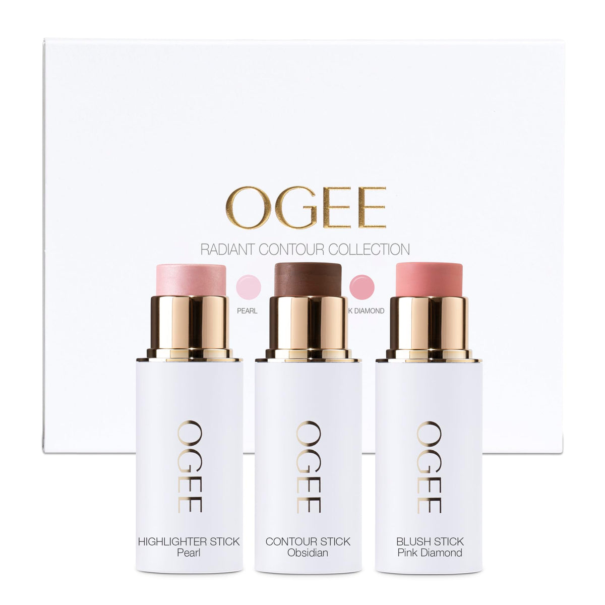 Ogee Face Stick Radiant Bronzer Stick for natural warmth and definition