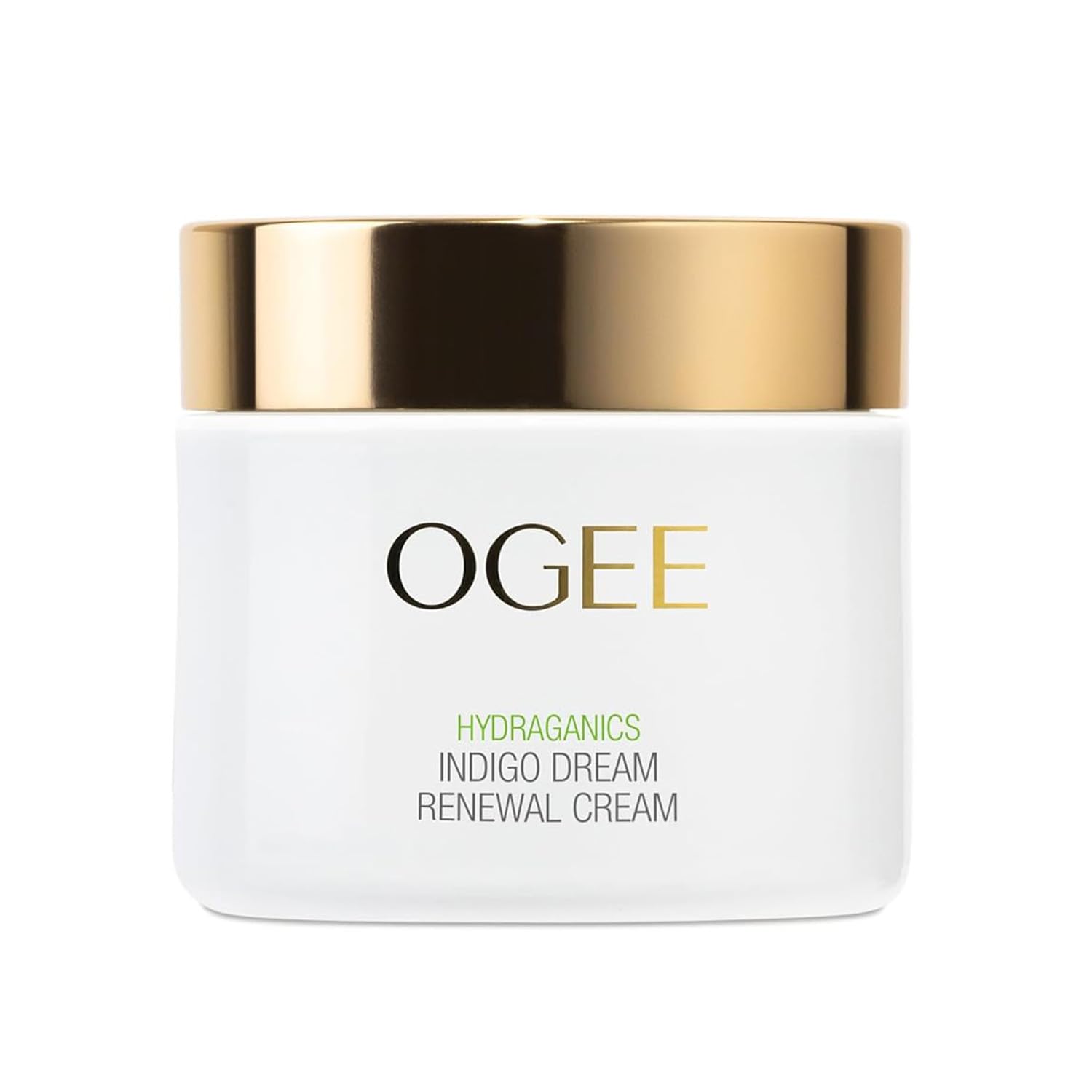 Ogee Indigo Dream Renewal Cream bottle ideal for daily hydration