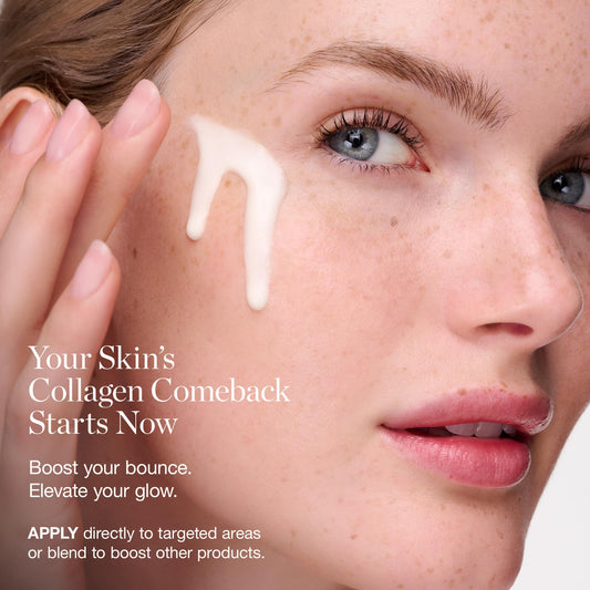 Ogee peptides serum application on skin for targeted use
