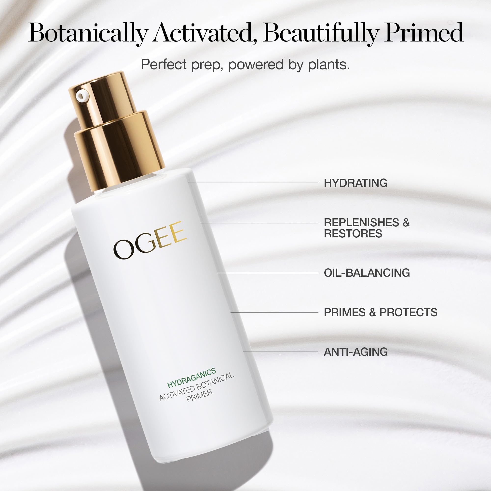 Ogee primer jar close-up highlights whipped texture and lightweight feel on the skin.