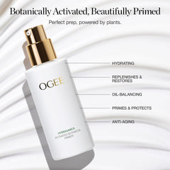 Ogee primer jar close-up highlights whipped texture and lightweight feel on the skin.