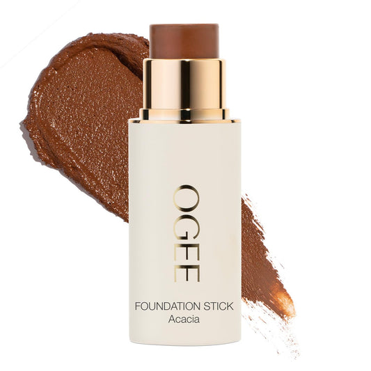 Ogee Sculpted Complexion Foundation Stick Acacia 12.25C deep red undertones for balanced skin.