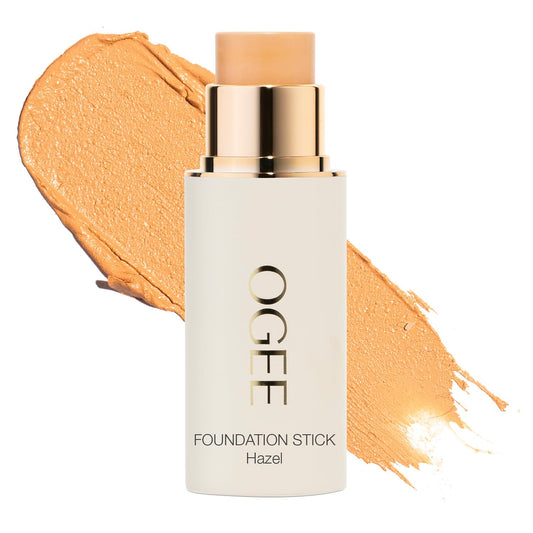 Ogee Sculpted Complexion Foundation Stick Hazel 2.00N swatch on skin for even tone