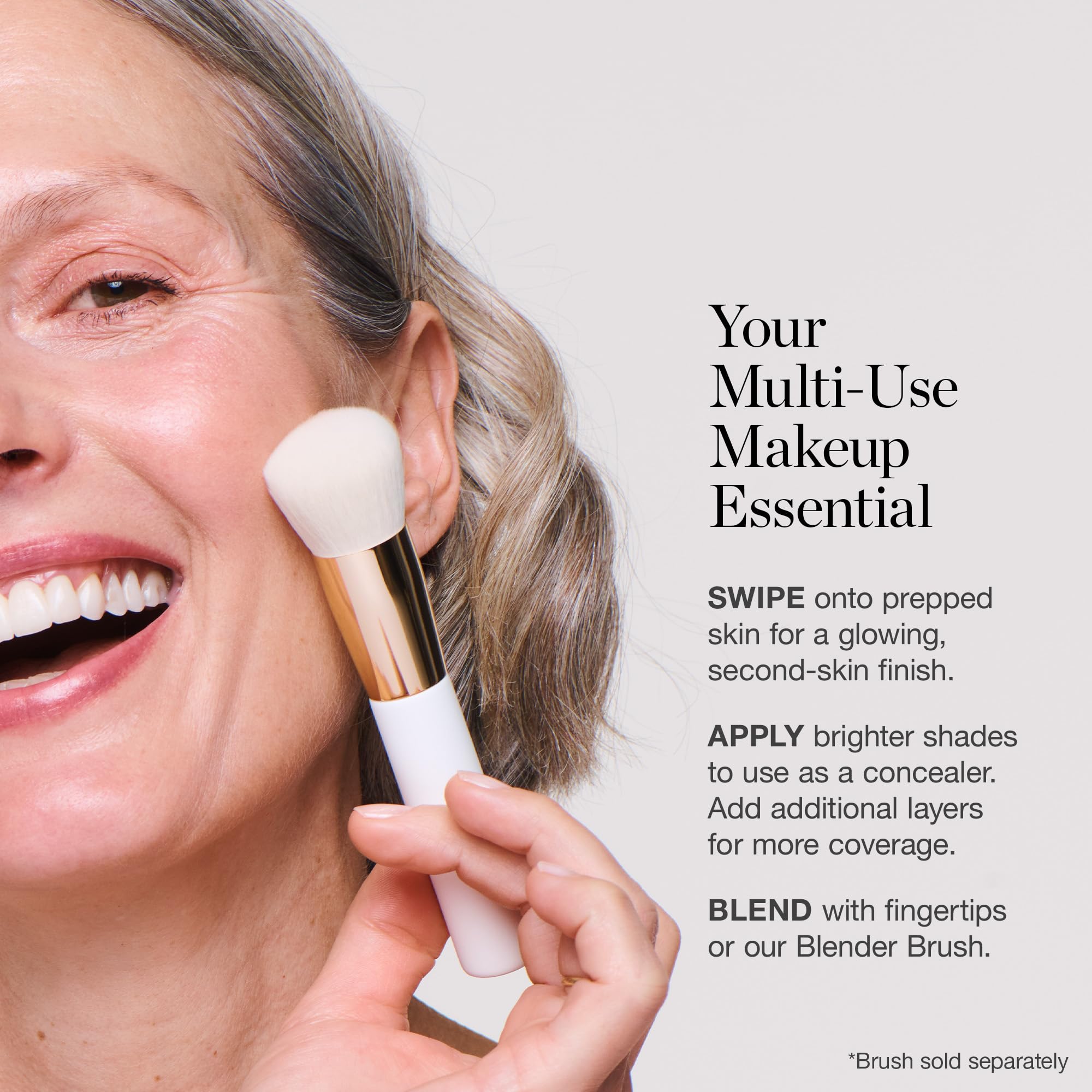 Ogee Foundation Stick organic ingredients label shows 70% organic content.