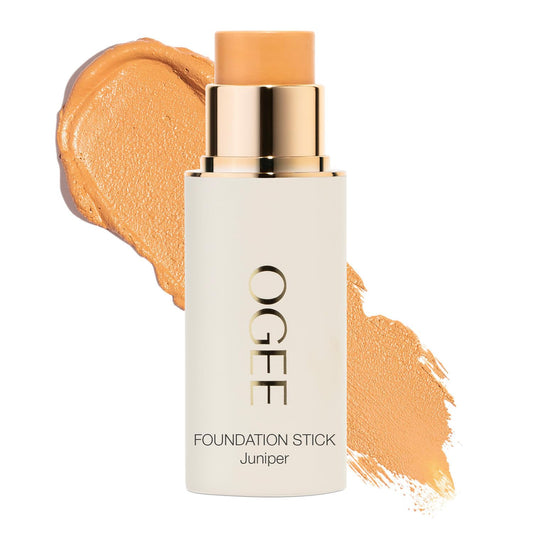 Ogee Sculpted Complexion Foundation Stick packaging highlights clean ingredients