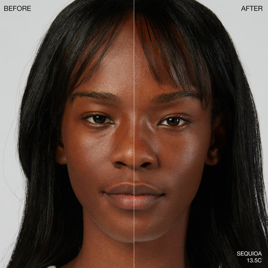 Ogee Sculpted Foundation Stick application closeup showing creamy texture ideal for smooth blending.