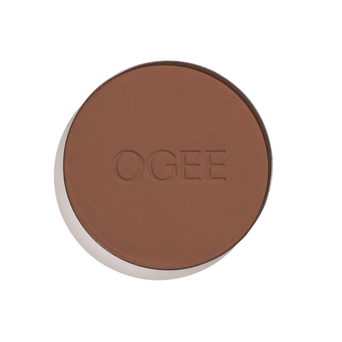 Ogee Sculpted Powder Umber refill packaging for a clean eco option.