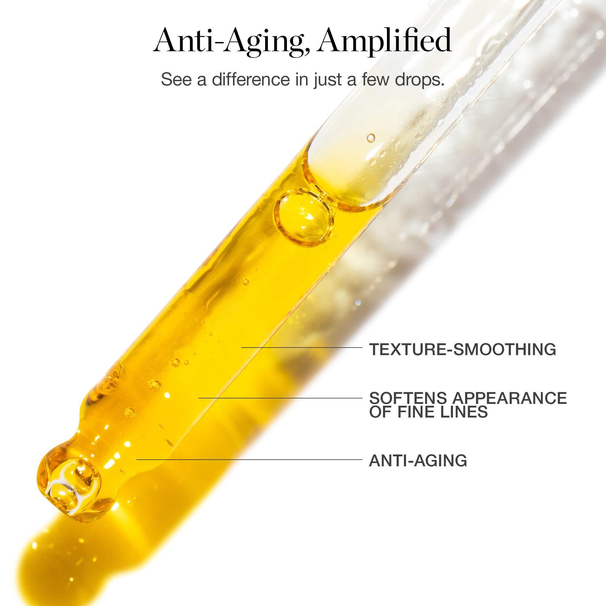 Ogee serum dispenser close-up emphasizing precise pump for easy use.