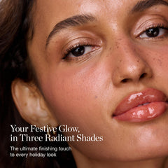 Ogee Shimmer All The Way Moonstone highlighter stick creates a violet sheen that catches light.