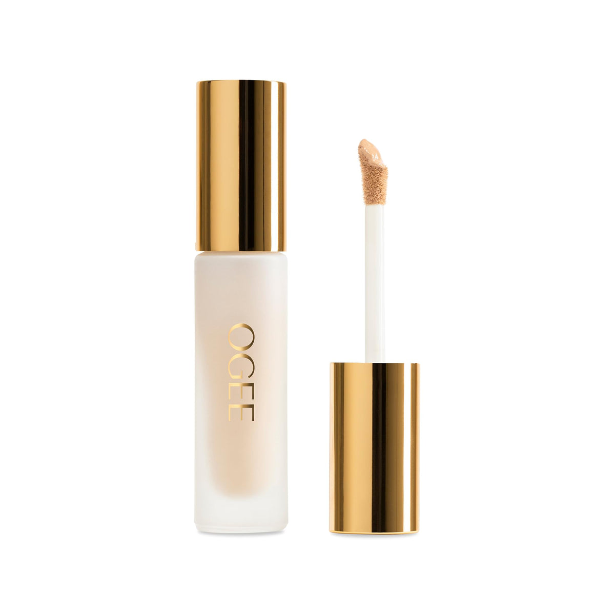 Ogee under-eye concealer packaging close-up highlighting premium design and organic formula.