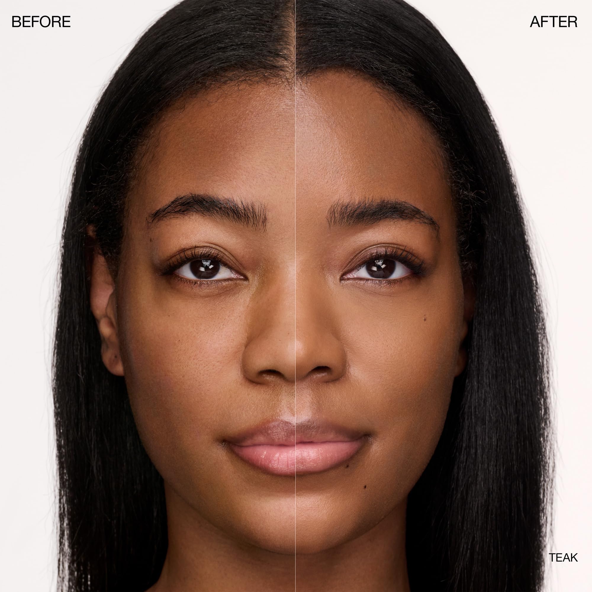 Ogee under-eye concealer teak swatch shows warm undertones and blendable texture