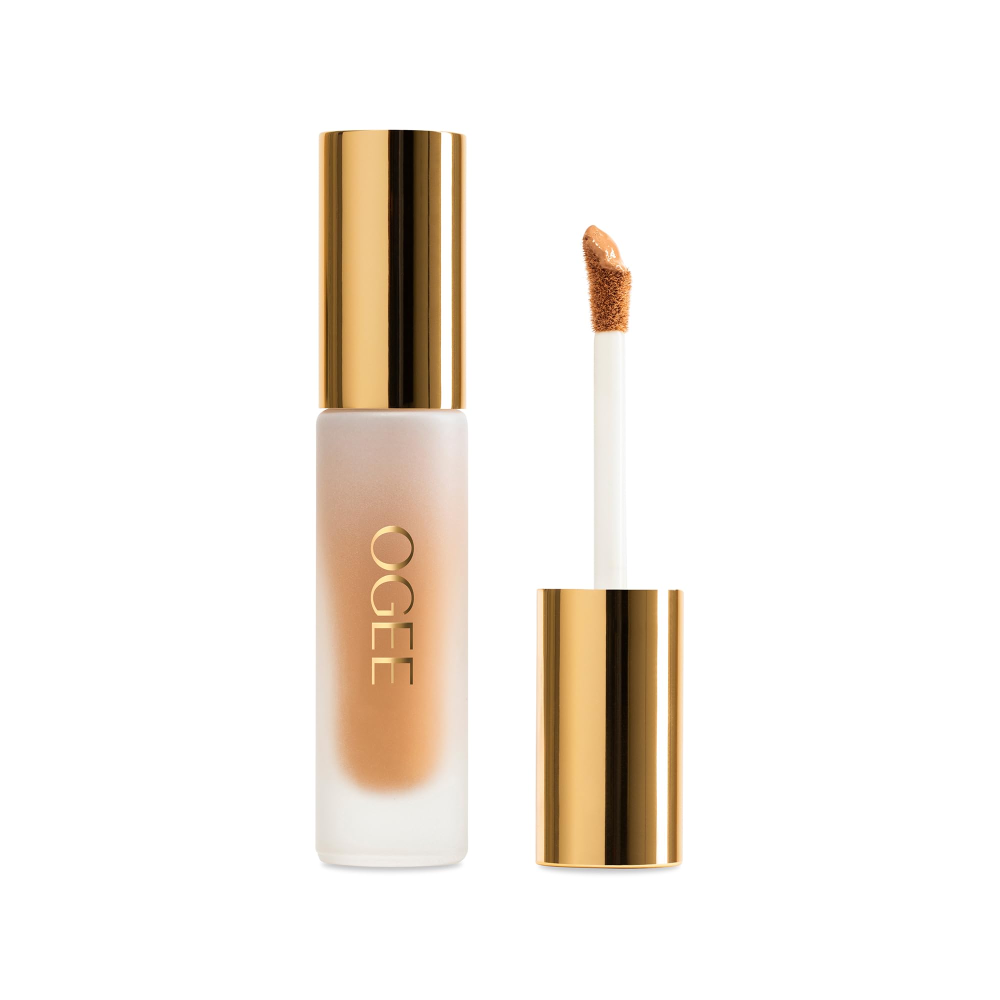 Ogee under eye concealer tube application shows creamy texture for precise coverage