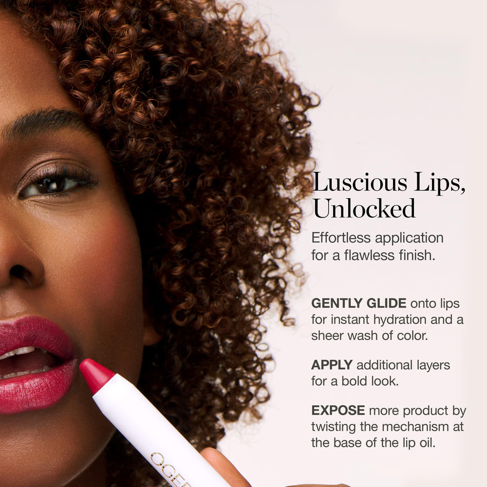 Peppermint sensation indicates refreshing coolness during Viola lip wear.