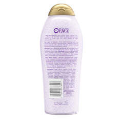 OGX Calming Amethyst Lavender packaging signaling recyclable future.