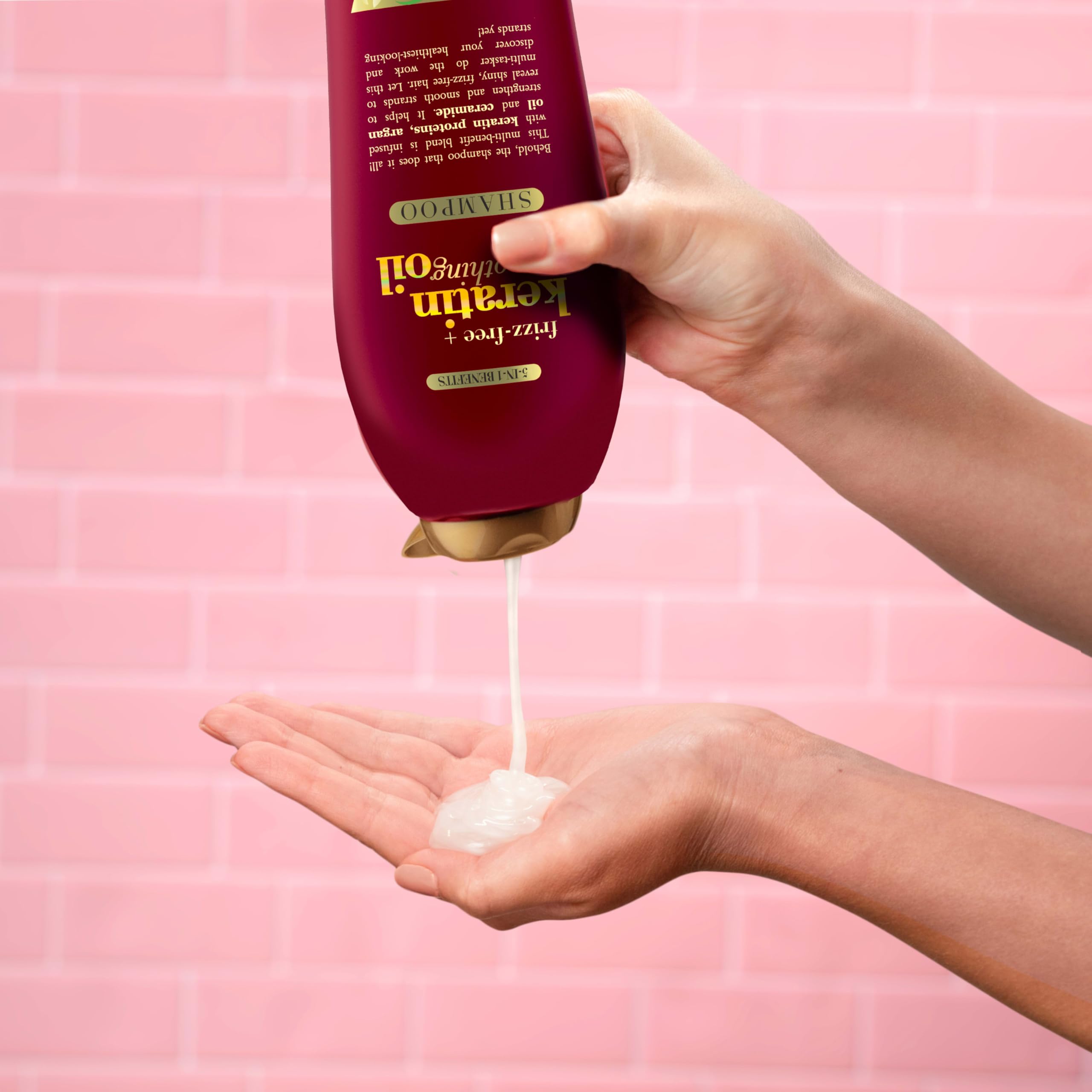 OGX after-wash hair shine and smooth finish