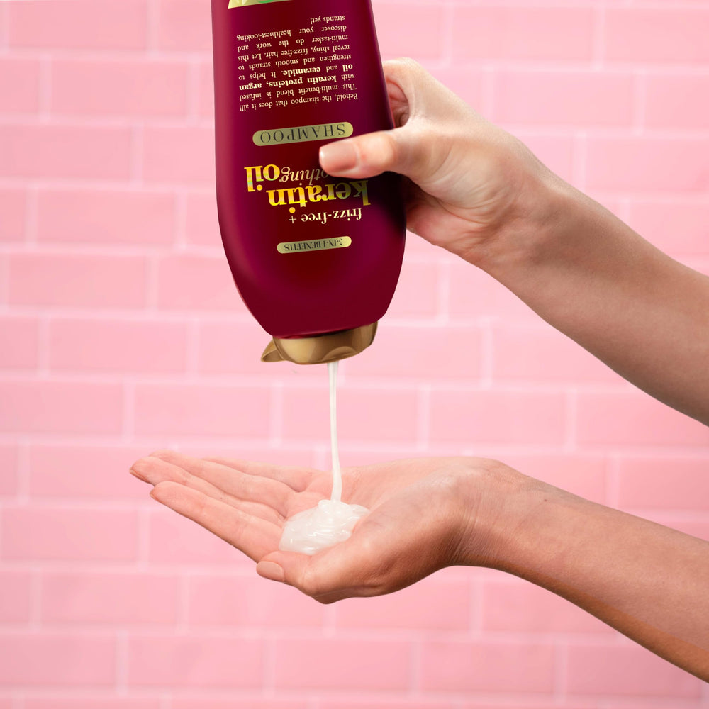 OGX after-wash hair shine and smooth finish