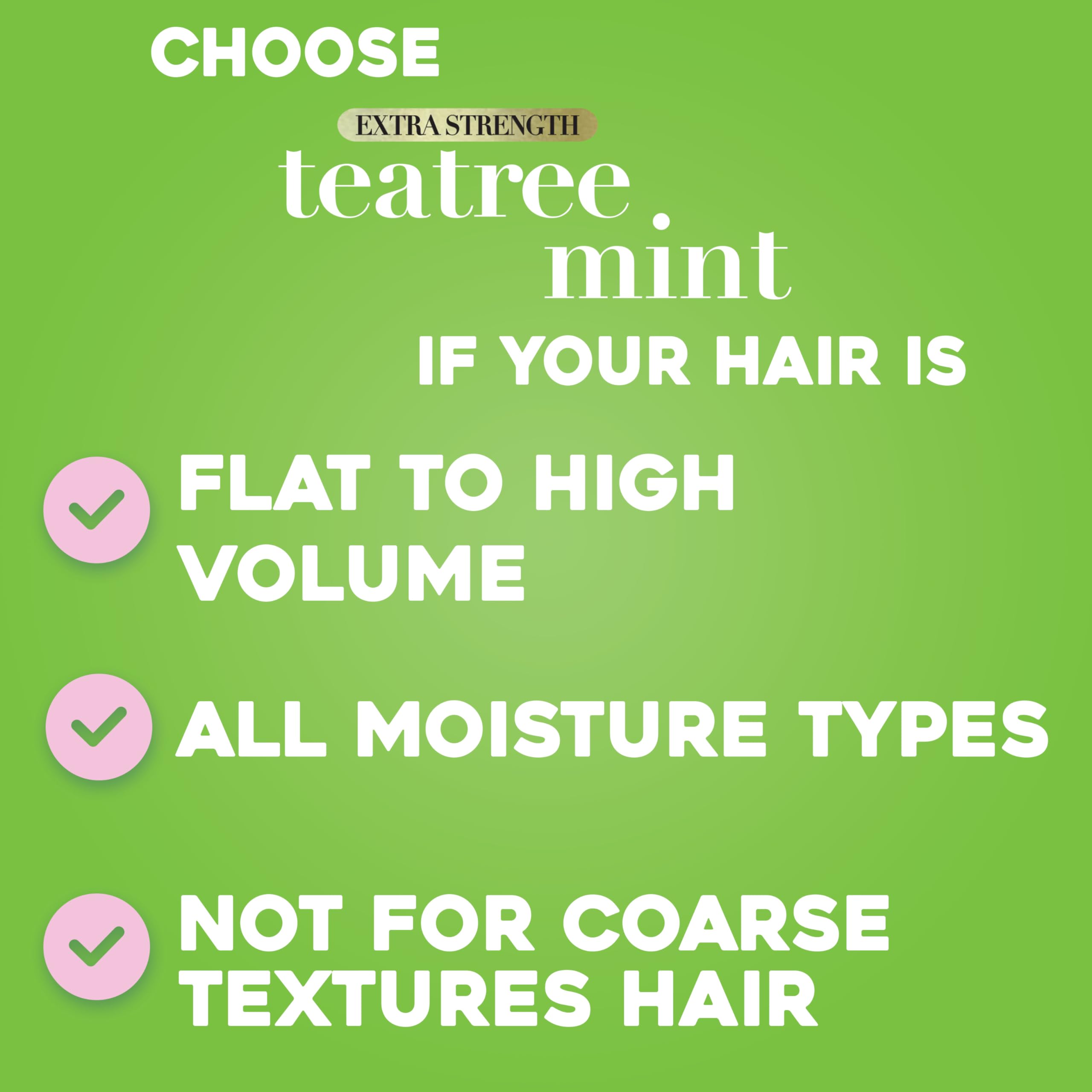 OGX Packaging shows paraben-free and sulfate-free formulation.