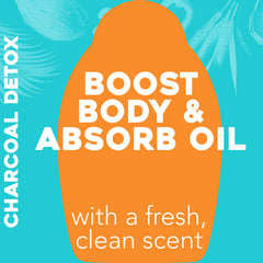 OGX purifying charcoal detox dry shampoo spray targets oil at the roots